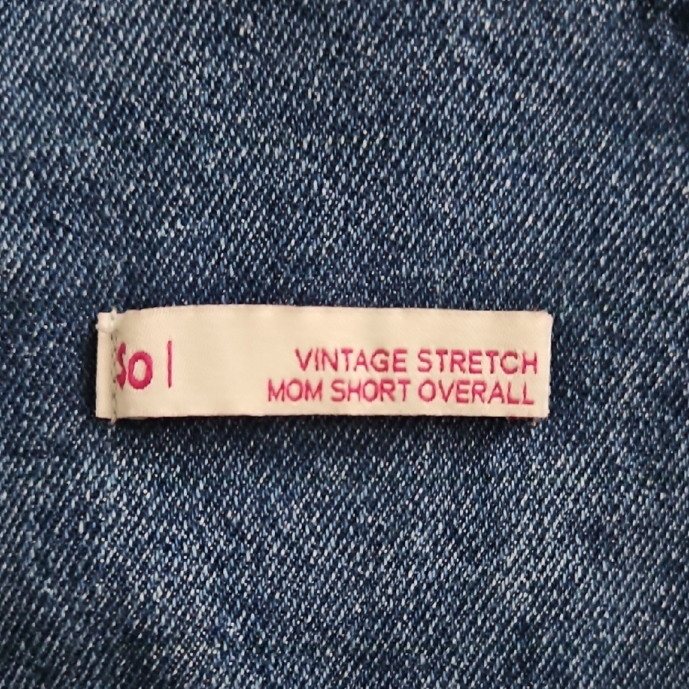 Blue Vintage Stretch Denim Overalls,  Size Small - Picture 2 of 6